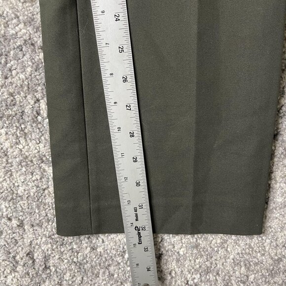 Express Pants Womens 8R Olive Green Columnist Barely Boot Mid Rise Dress Work - Picture 3 of 12